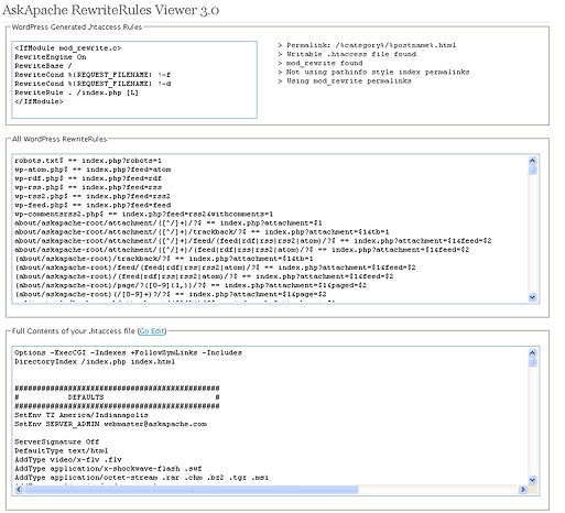 AskApache RewriteRules Viewer