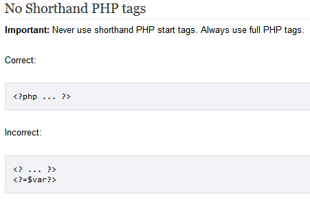 no-php-shorthand