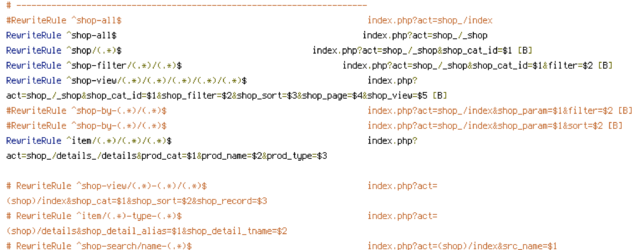 DEFLATE, force-no-vary, HTTP_HOST, HTTPS, INCLUDES, QUERY_STRING, REQUEST_FILENAME, REQUEST_URI, SCRIPT_FILENAME, SEARCH, SERVER_PORT, static, TIME