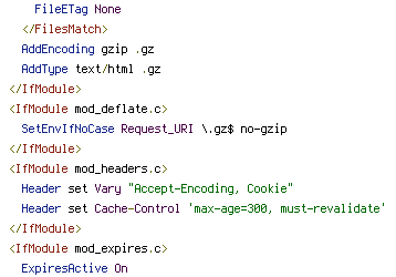 no-gzip, REQUEST_URI