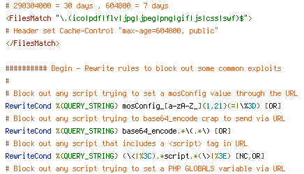 QUERY_STRING, REQUEST_FILENAME