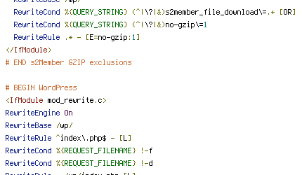 no-gzip, QUERY_STRING, REQUEST_FILENAME