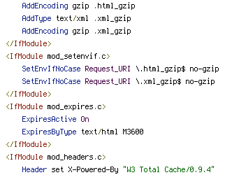 no-gzip, Pragma, REQUEST_URI