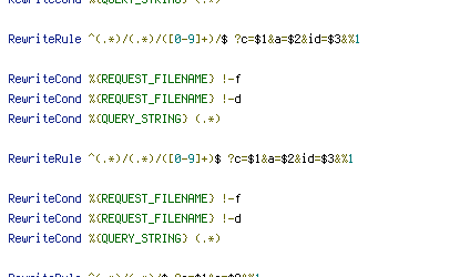 QUERY_STRING, REQUEST_FILENAME