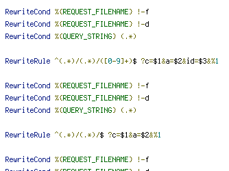 QUERY_STRING, REQUEST_FILENAME