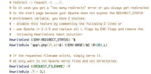 ENV, REDIRECT_STATUS, REQUEST_FILENAME, REQUEST_URI