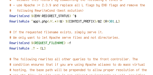 CONTEXT_PREFIX, ENV, REDIRECT_STATUS, REQUEST_FILENAME, REQUEST_URI