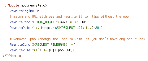 HTTP_HOST, REQUEST_FILENAME, REQUEST_URI