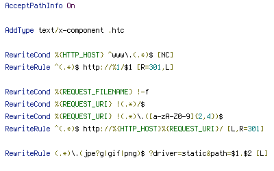 HTTP_HOST, REQUEST_FILENAME, REQUEST_URI, static