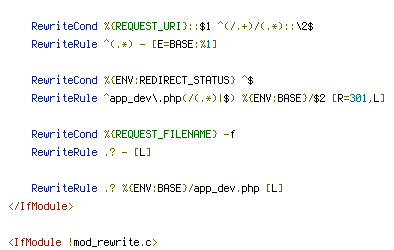 ENV, REDIRECT_STATUS, REQUEST_FILENAME, REQUEST_URI