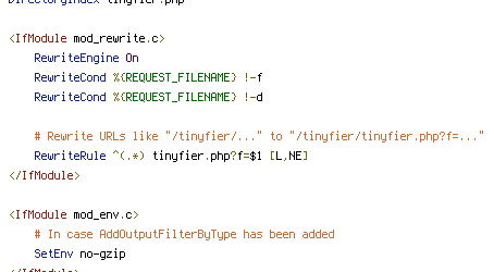 no-gzip, REQUEST_FILENAME