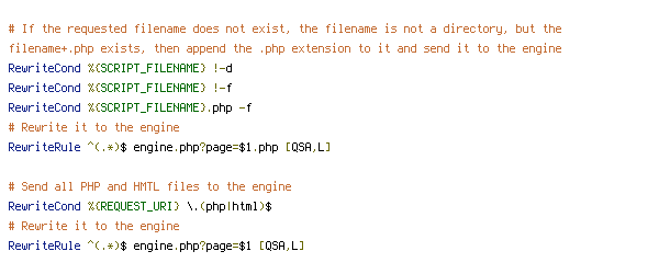 REQUEST_URI, SCRIPT_FILENAME