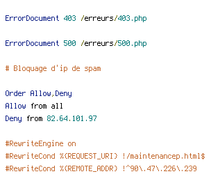 REMOTE_ADDR, REQUEST_URI