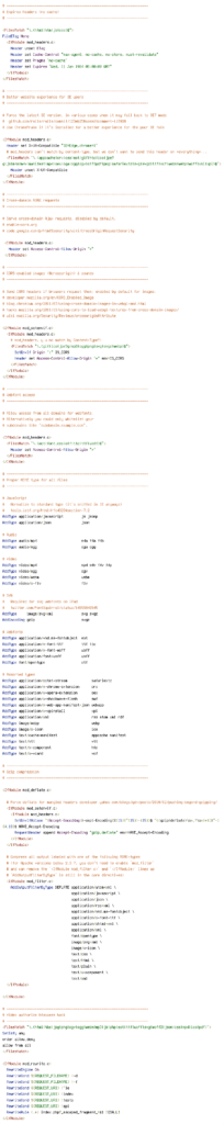 DEFLATE, no-cache, Pragma, REQUEST_FILENAME, REQUEST_URI