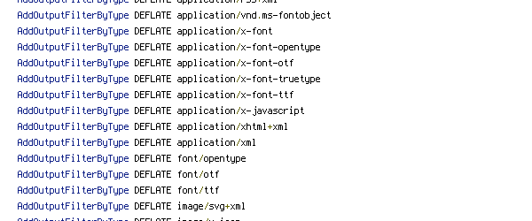 DEFLATE, no-gzip, REQUEST_URI