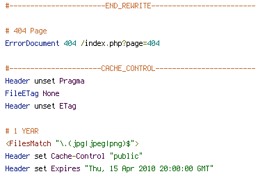 CACHE, DEFLATE, Pragma, REQUEST_URI