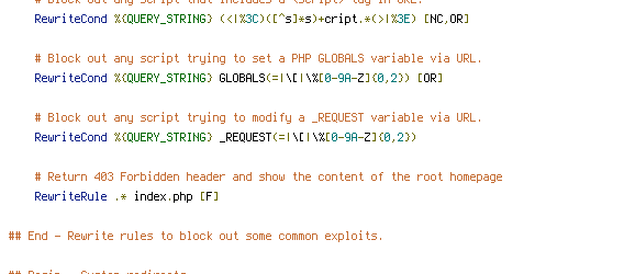 QUERY_STRING, REQUEST_FILENAME, REQUEST_URI