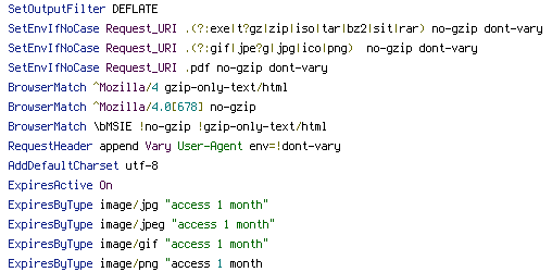 DEFLATE, no-gzip, REQUEST_URI