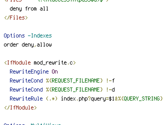 QUERY_STRING, REQUEST_FILENAME