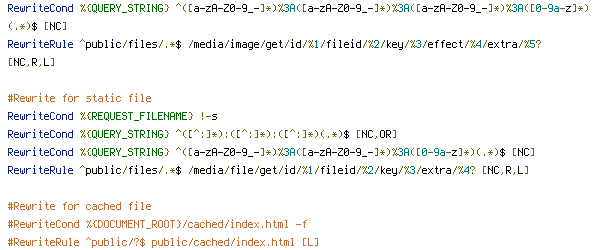 DOCUMENT_ROOT, QUERY_STRING, REQUEST_FILENAME, REQUEST_URI, static