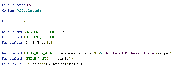 HTTP_USER_AGENT, REQUEST_FILENAME, REQUEST_URI, static