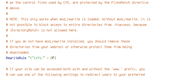 HTTP_HOST, no-gzip, REQUEST_FILENAME, REQUEST_URI