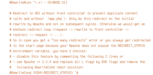 ENV, REDIRECT_STATUS, REQUEST_FILENAME, REQUEST_URI