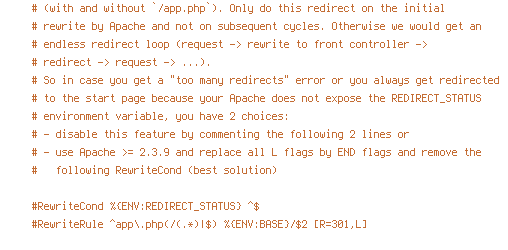 ENV, REDIRECT_STATUS, REQUEST_FILENAME, REQUEST_URI