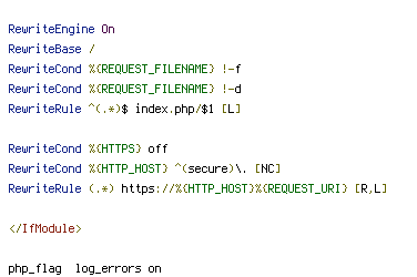 HTTP_HOST, HTTPS, REQUEST_FILENAME, REQUEST_URI