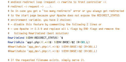 ENV, REDIRECT_STATUS, REQUEST_FILENAME, REQUEST_URI