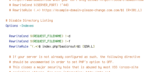HTTP_HOST, REQUEST_FILENAME, SERVER_PORT