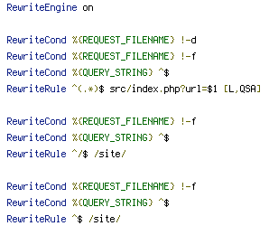 QUERY_STRING, REQUEST_FILENAME