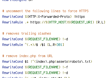 HTTP_HOST, HTTPS, REQUEST_FILENAME, REQUEST_URI, X-Forwarded-Proto