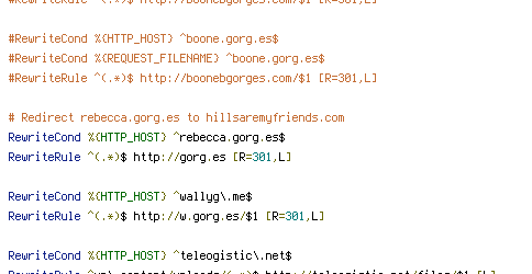 HTTP_HOST, HTTPS, REQUEST_FILENAME, REQUEST_URI