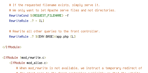 DEFLATE, ENV, REDIRECT_STATUS, REQUEST_FILENAME, REQUEST_URI