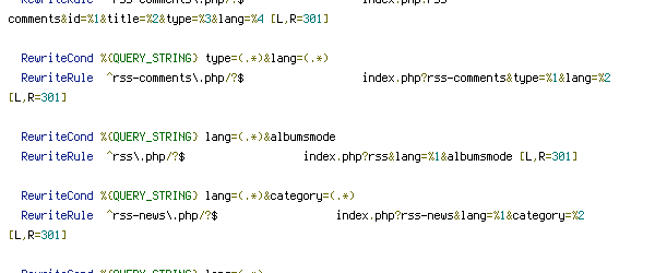 QUERY_STRING, REQUEST_FILENAME