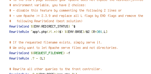 DEFLATE, ENV, REDIRECT_STATUS, REQUEST_FILENAME, REQUEST_URI