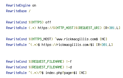 HTTP_HOST, HTTPS, REQUEST_FILENAME, REQUEST_URI