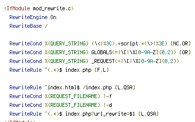 QUERY_STRING, REQUEST_FILENAME