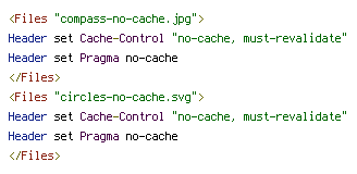 no-cache, Pragma