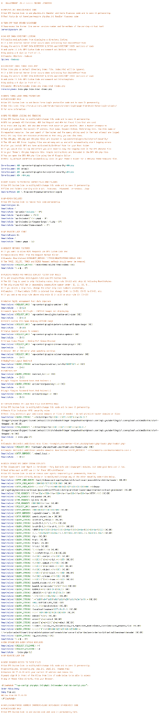 CACHE, HANDLER, HTTP_REFERER, HTTP_USER_AGENT, INCLUDES, QUERY_STRING, REQUEST_FILENAME, REQUEST_METHOD, REQUEST_URI, THE_REQUEST