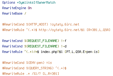 ENV, HTTP_HOST, QUERY_STRING, REQUEST_FILENAME
