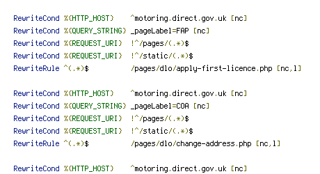 HTTP_HOST, QUERY_STRING, REQUEST_URI, static