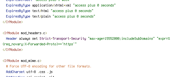 HTTP_HOST, QUERY_STRING, REQUEST_FILENAME, REQUEST_URI, THE_REQUEST, TZ, X-Forwarded-Proto