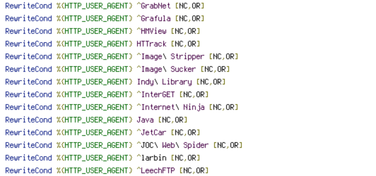 GET, HTTP_REFERER, HTTP_USER_AGENT, REMOTE_HOST, REQUEST_FILENAME