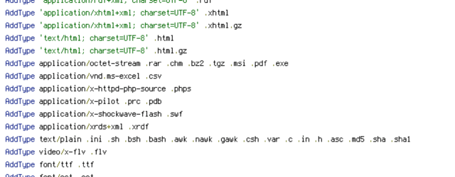 DEFLATE, GET, HTTP_CACHE_CONTROL, HTTP_CONNECTION, HTTP_HOST, HTTP_KEEP_ALIVE, HTTP_REFERER, HTTP_USER_AGENT, If-Modified-Since, If-None-Match, POST, PUT, REMOTE_ADDR, REQUEST_FILENAME, REQUEST_METHOD, REQUEST_URI, static