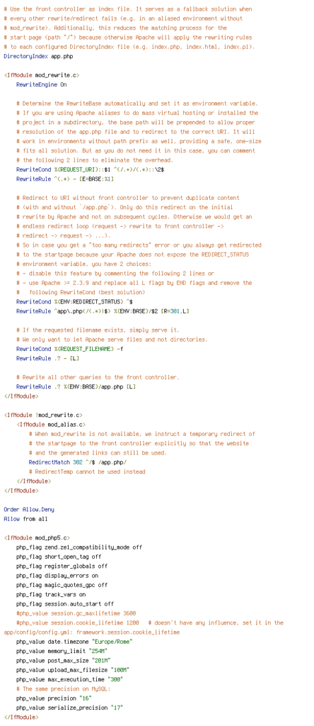 ENV, REDIRECT_STATUS, REQUEST_FILENAME, REQUEST_URI