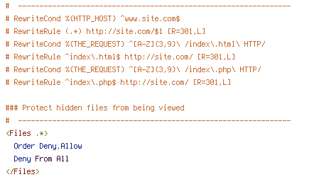 HTTP_HOST, REQUEST_FILENAME, THE_REQUEST