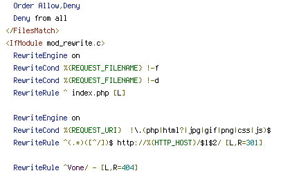 HTTP_HOST, REQUEST_FILENAME, REQUEST_URI