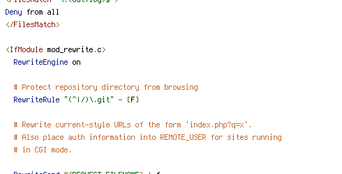 REMOTE_USER, REQUEST_FILENAME